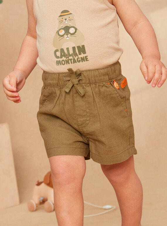 Green shorts with pockets KATIAGO / 24E1BGO1SHO633