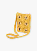 Mustard yellow crochet tote bag FLISACETTE / 23E4PFP1BESB106