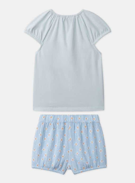 Water blue PYJAMA MUIFETTE / 25E5PFG3PYJ213