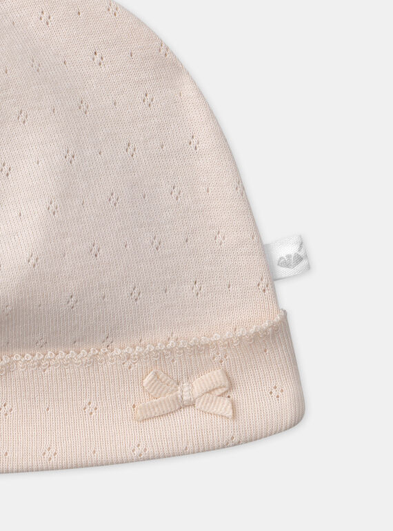 Light rose NEWBORN BEANY NOUR / 25H0AF21BNA318