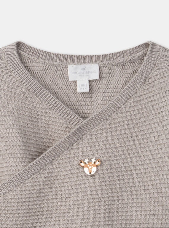 Beige KNITTED BABY CARDIGAN NONCE / 25H0NM21BTRI814