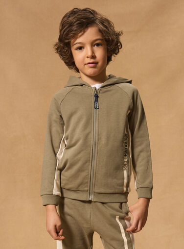 Light green JOGGING TOP MMAZIPAGE / 25E3PG53JGHG600