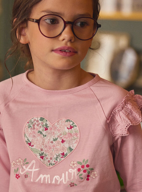 Pink TEE SHIRT LS LADITETTE / 24H2PFQ2TMLD329