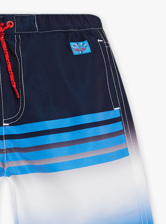 Blue striped swim shorts child boy CYMAILLAGE / 22E4PGO3MAI622