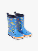 Blue rain boots with dinosaur print FEPLUIAGE / 23N10PG11D0C208