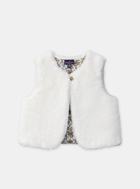 Off white CARDIGAN WHITHOUT SLEEVES NANORA / 25H1BFW1CSM009