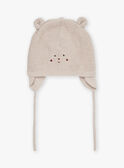 Knitted walnut bonnet GOPAL / 23H0AML1CHAI812