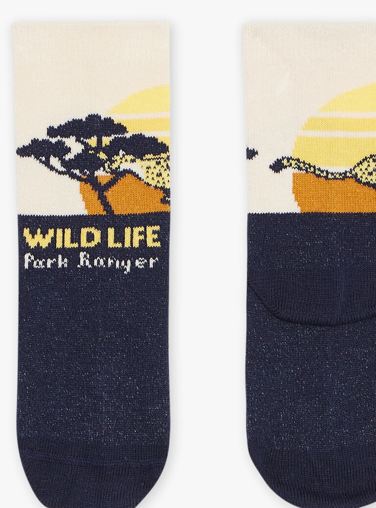 Multicolored socks savannah animation FACHAGE / 23E4PG81SOQ114