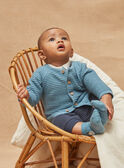 Blue knitted cardigan GODART / 23H0CGB1GILC202