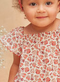 Ecru floral blouse KANELLY / 24E1BFE1CHE001
