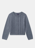 Water blue CARDIGAN NLOCRETTE / 25H2PFW1CAR213