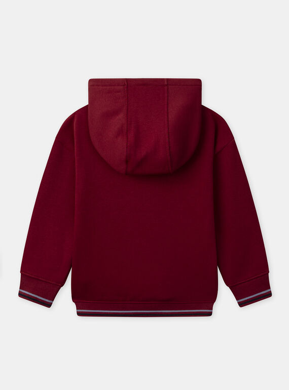 Dark red SWEAT SHIRT NMESKAGE / 25H3PGI1SWE504
