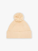 Beige pompom hat KRABONETTE / 24E4PF81BON080