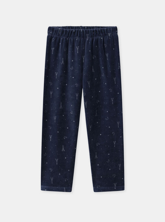 Navy PYJAMA NECILETTE / 25H5PFD2PYJ070