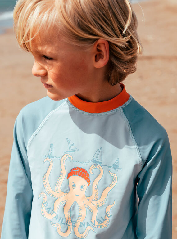 Blue sky UV TEE SHIRT MRUPOUAGE / 25E4PGC4TUV020