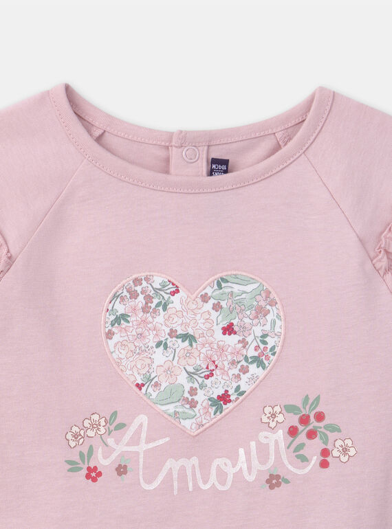 Pink TEE SHIRT LS LADITETTE / 24H2PFQ2TMLD329