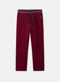 Dark red JOGGING PANTS NMEPEAGE / 25H3PGI1JGB504