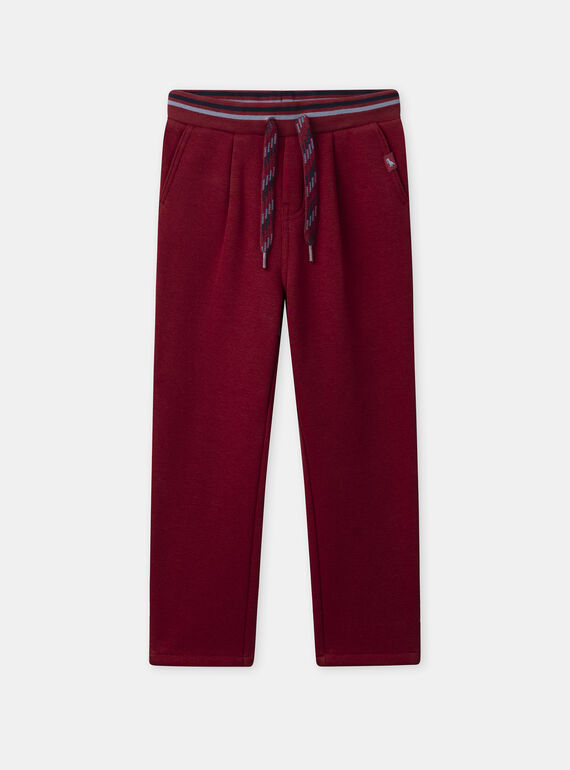 Dark red JOGGING PANTS NMEPEAGE / 25H3PGI1JGB504