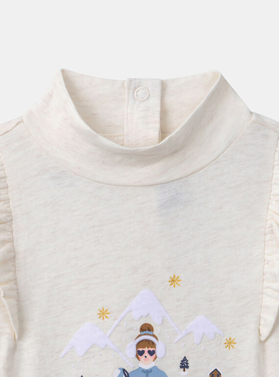 Heather beige TEE SHIRT LS LARYLETTE / 24H2PFS1TMLA011