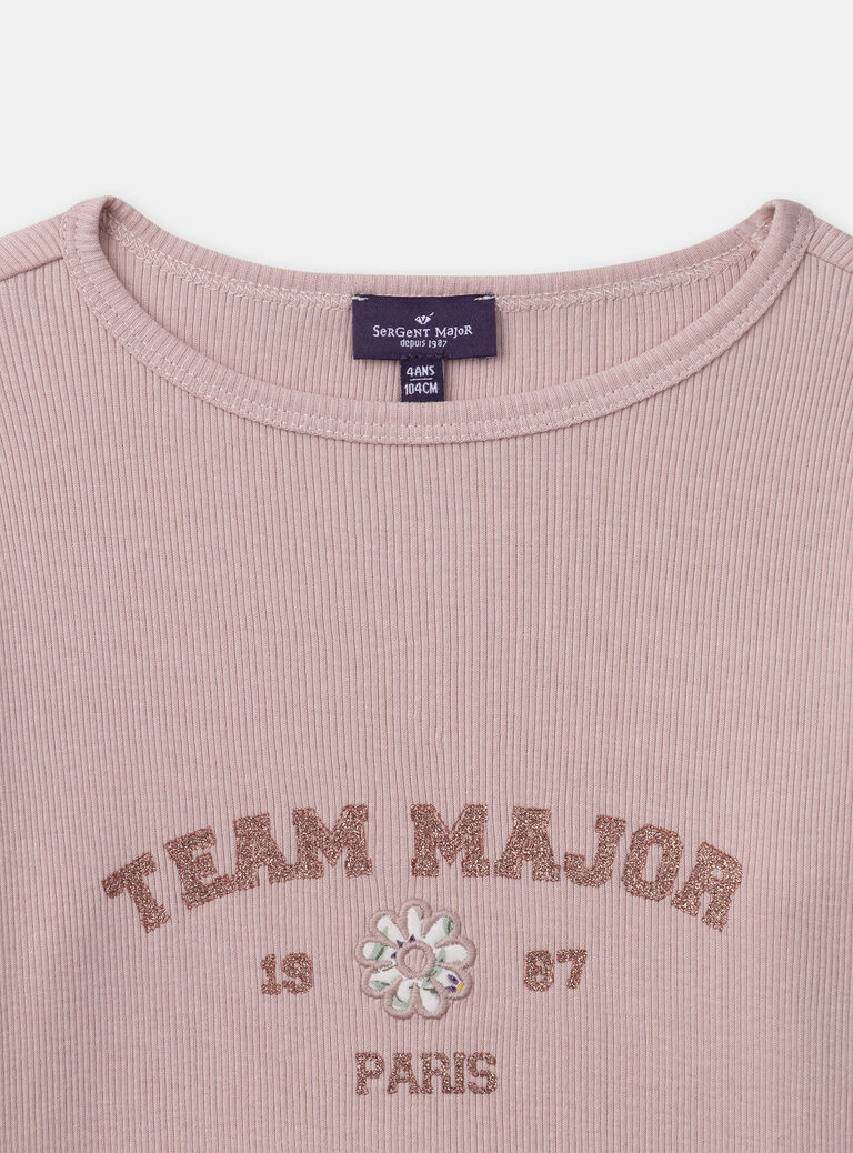 Old rose TEE SHIRT LS NAEPLETTE / 25H2PF31TML303