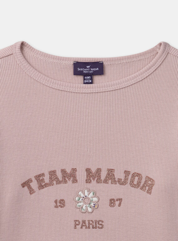 Old rose TEE SHIRT LS NAEPLETTE / 25H2PF31TML303