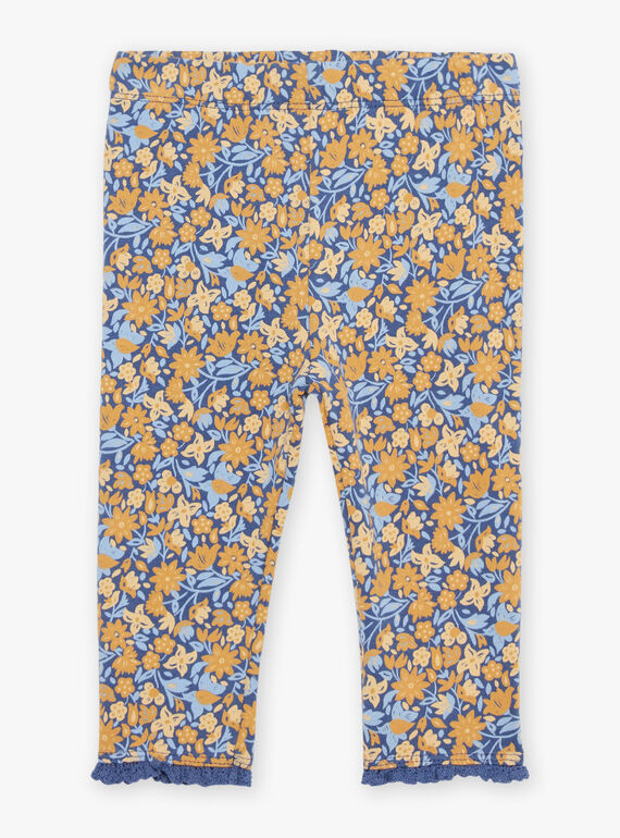 Off white blouse with leggings and floral headband 23E1BF81ENS001