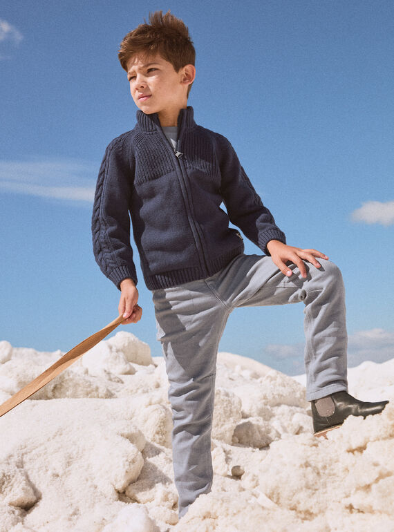 Navy KIDS CARDIGAN NLOCABAGE / 25H3PGW1GIL070