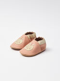 Rose wood Leather slipper NAGAIA / 25F10BF31CHC312