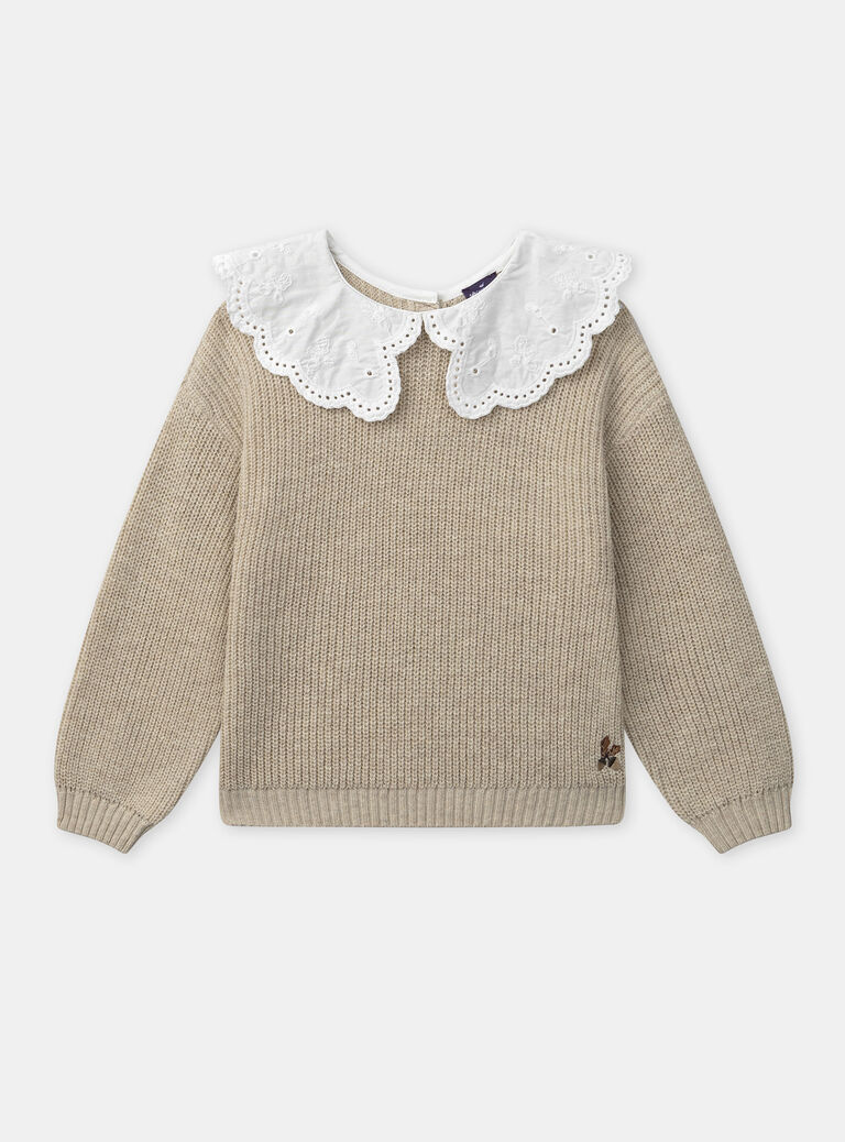 Off white PULLOVER NLECOLETTE / 25H2PFT1PUL007