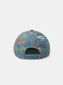 Blue cap with neat prints KROTETAGE / 24E4PGE1CHAC200