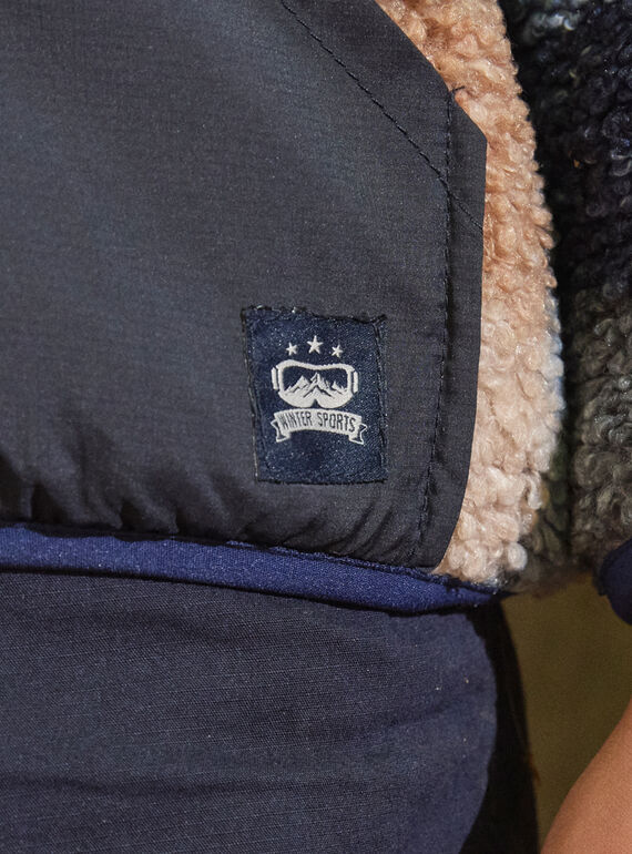 Navy POLAR KIDS CARDIGAN LALCARAGE / 24H3PGS1GIP070