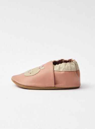 Rose wood Leather slipper NAGAIA / 25F10BF31CHC312