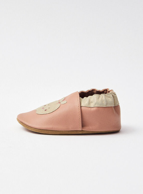 Rose wood Leather slipper NAGAIA / 25F10BF31CHC312