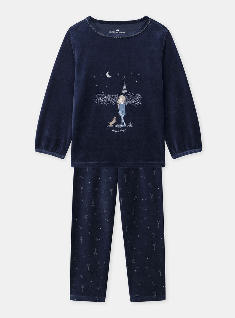 Navy PYJAMA NECILETTE / 25H5PFD2PYJ070