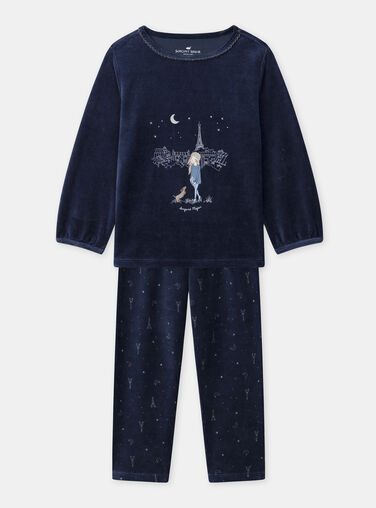 Navy PYJAMA NECILETTE / 25H5PFD2PYJ070