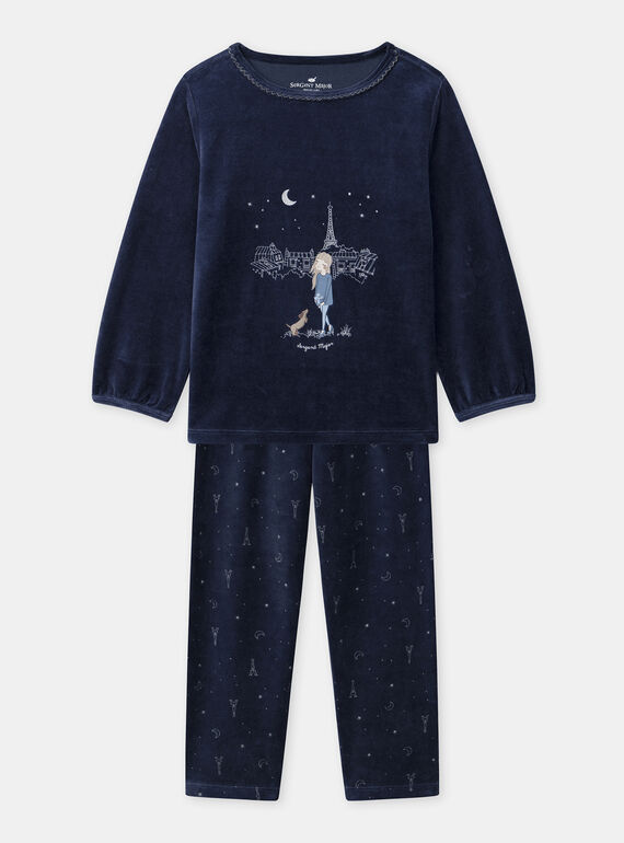 Navy PYJAMA NECILETTE / 25H5PFD2PYJ070