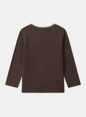 Brown TEE SHIRT LS NLEDINAGE / 25H3PGT1TML816