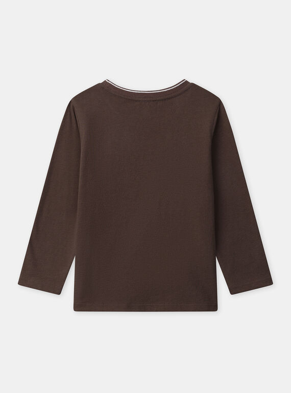 Brown TEE SHIRT LS NLEDINAGE / 25H3PGT1TML816