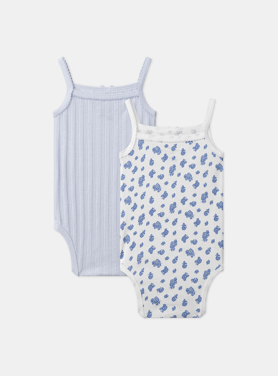 Water blue BODYSUIT TANK TOP x2 MEJULIETTE / 25E5BF41DEK213