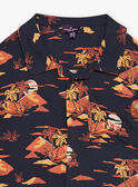 Short sleeve asphalt shirt FLICHAGE / 23E3PGP1CHMJ902