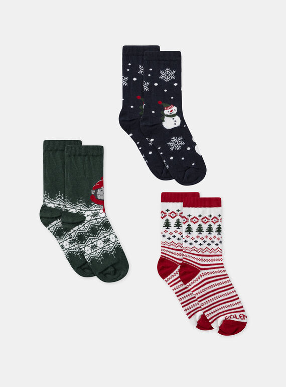 Green SOCKS SETx3 NESNOWAGE / 25H4PGY1LC3608