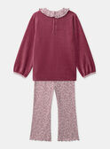 Strawberry rose PYJAMA NECAMETTE / 25H5PFD1PYJ308