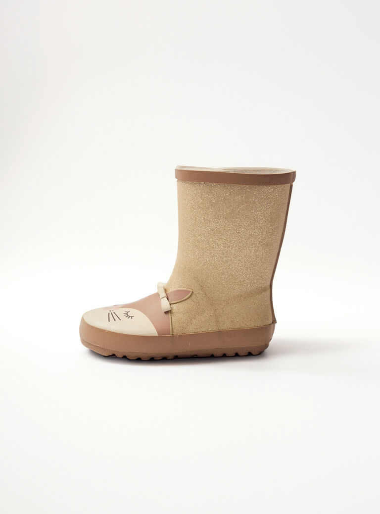 Gold RAIN BOOTS NLOBOETTE / 25F10PF22D0C954