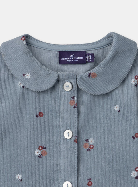 Sky blue DRESS NARITA / 25H1BFV2ROB216