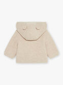 Beige knit hooded jacket GOERY / 23H0CML1VESI812