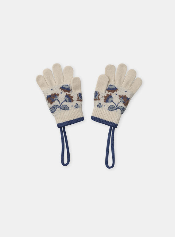 White GLOVES & MITTENS NIOMANETTE / 25H4PFG2GANA016