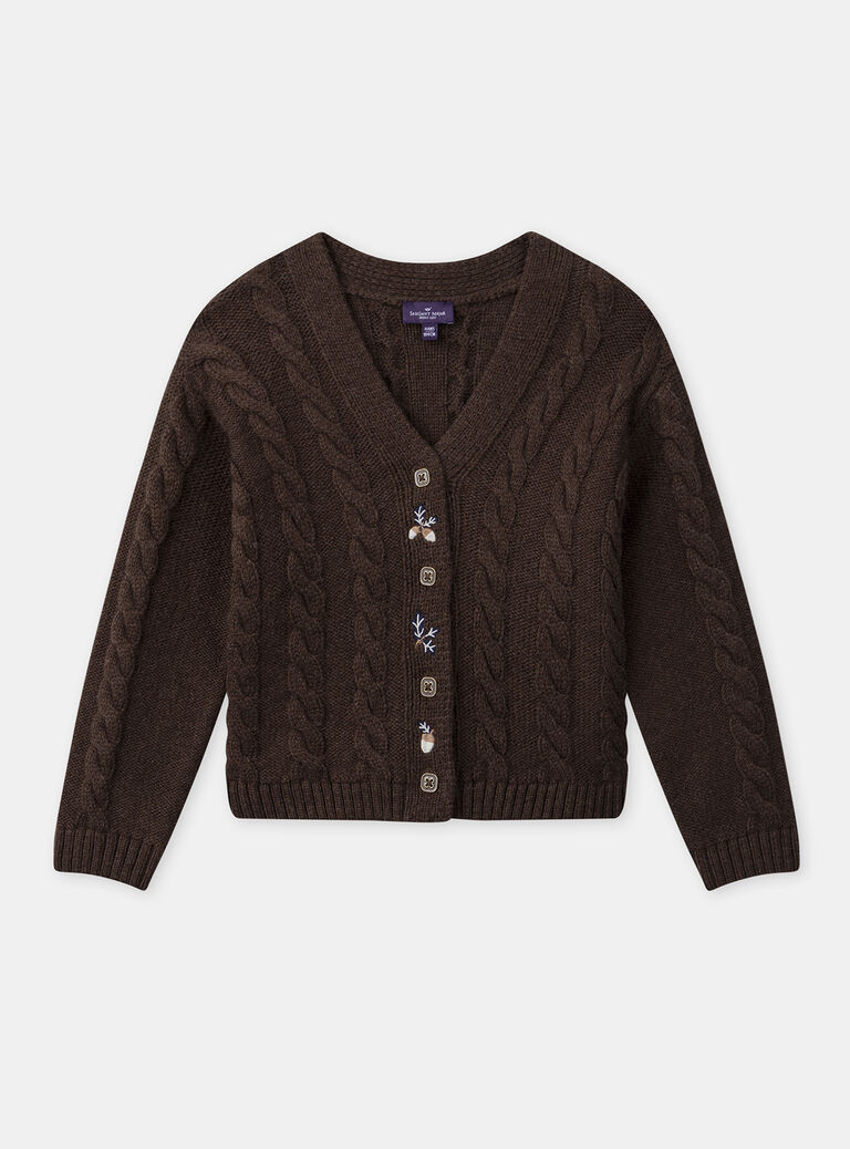 Brown CARDIGAN NLECARETTE / 25H2PFT1CAR816