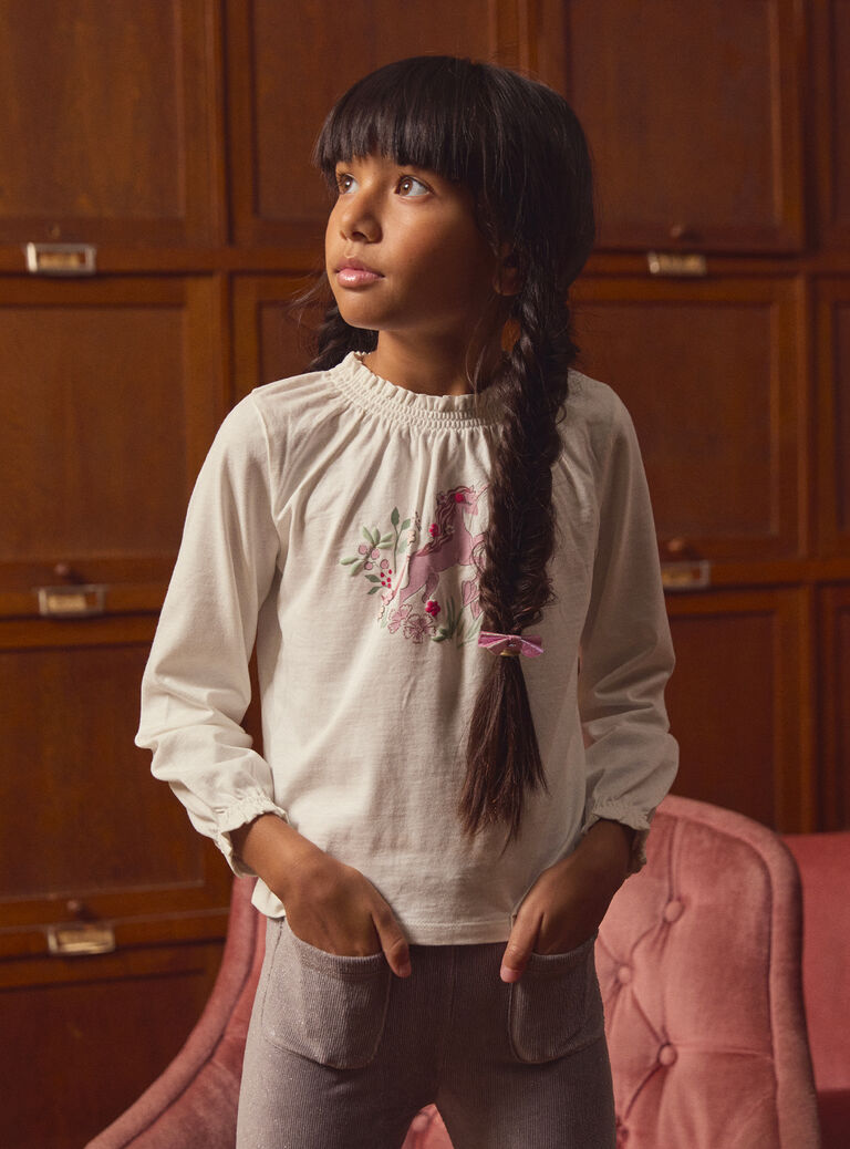 Off white TEE SHIRT LS LADISHETTE / 24H2PFQ1TML001