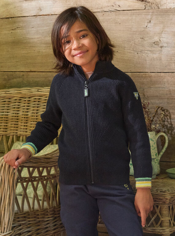 Navy KIDS CARDIGAN LALOSTAGE / 24H3PGS1GIL070