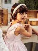 Ivory braided and embroidered headband FREBANETTE / 23E4PFI1BAN005